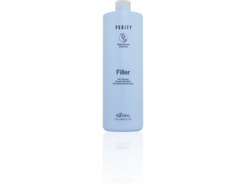 KAARAL FILLER Šampūnas su hialiurono r. ir keratinu, trapiems, lūžinėjantiems plaukams, 1000 ml KAARAL FILLER Šampūnas su hialiurono r. ir keratinu, trapiems, lūžinėjantiems plaukams, 1000 ml